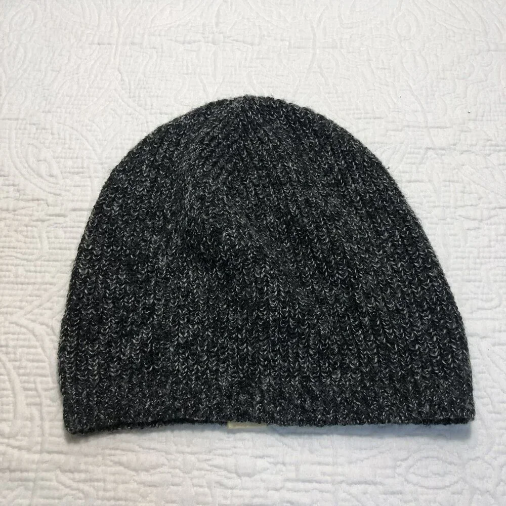 Hollister Hat Knit Beanie Gray